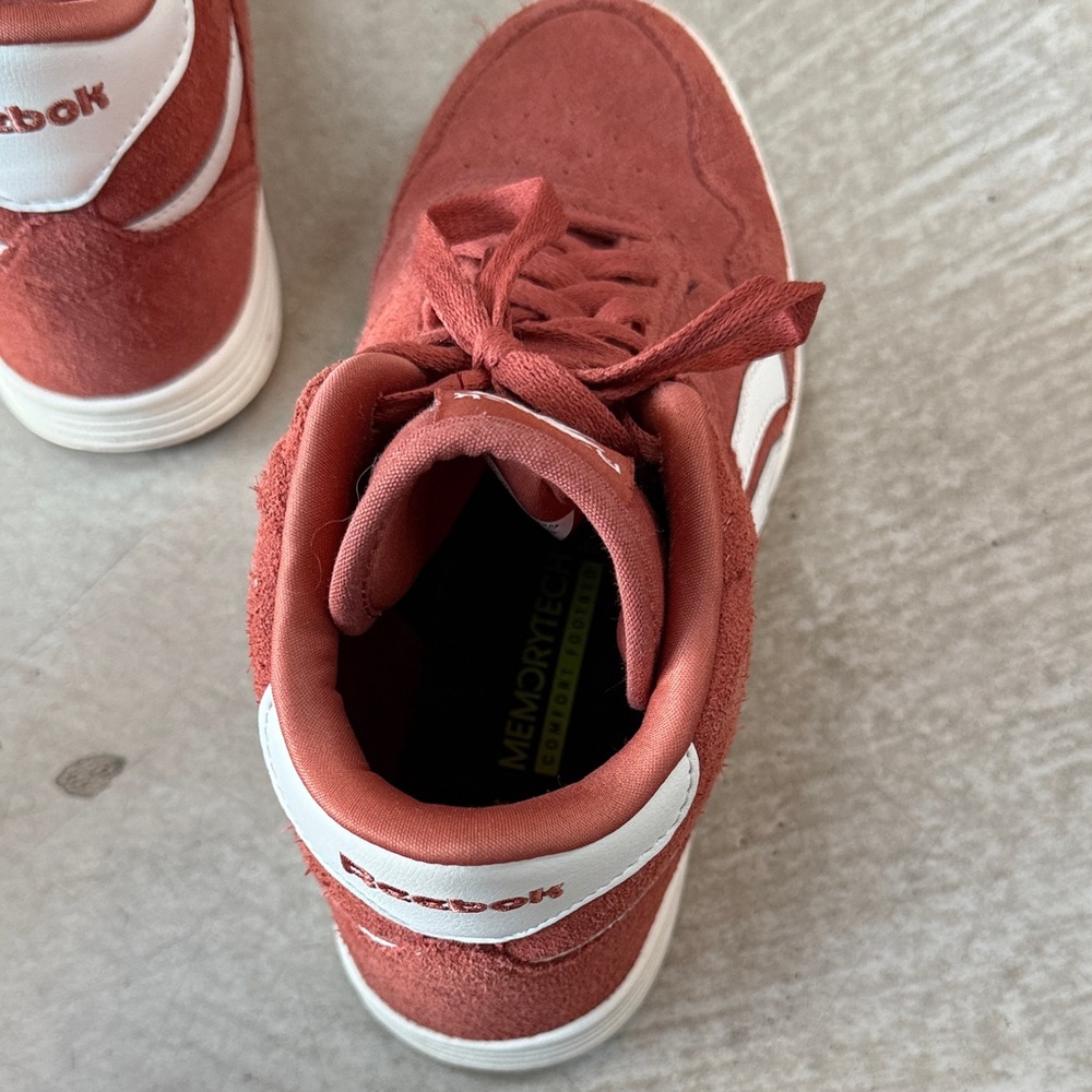 Reebok Women’s Mid-Top Suede Sneakers in Rust - Picture 5 of 7